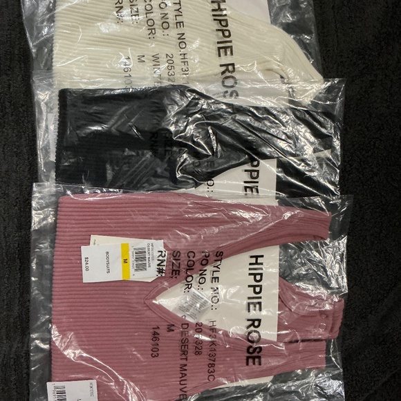 Hippe rose bodysuits lot of 3 size medium - Picture 2 of 8